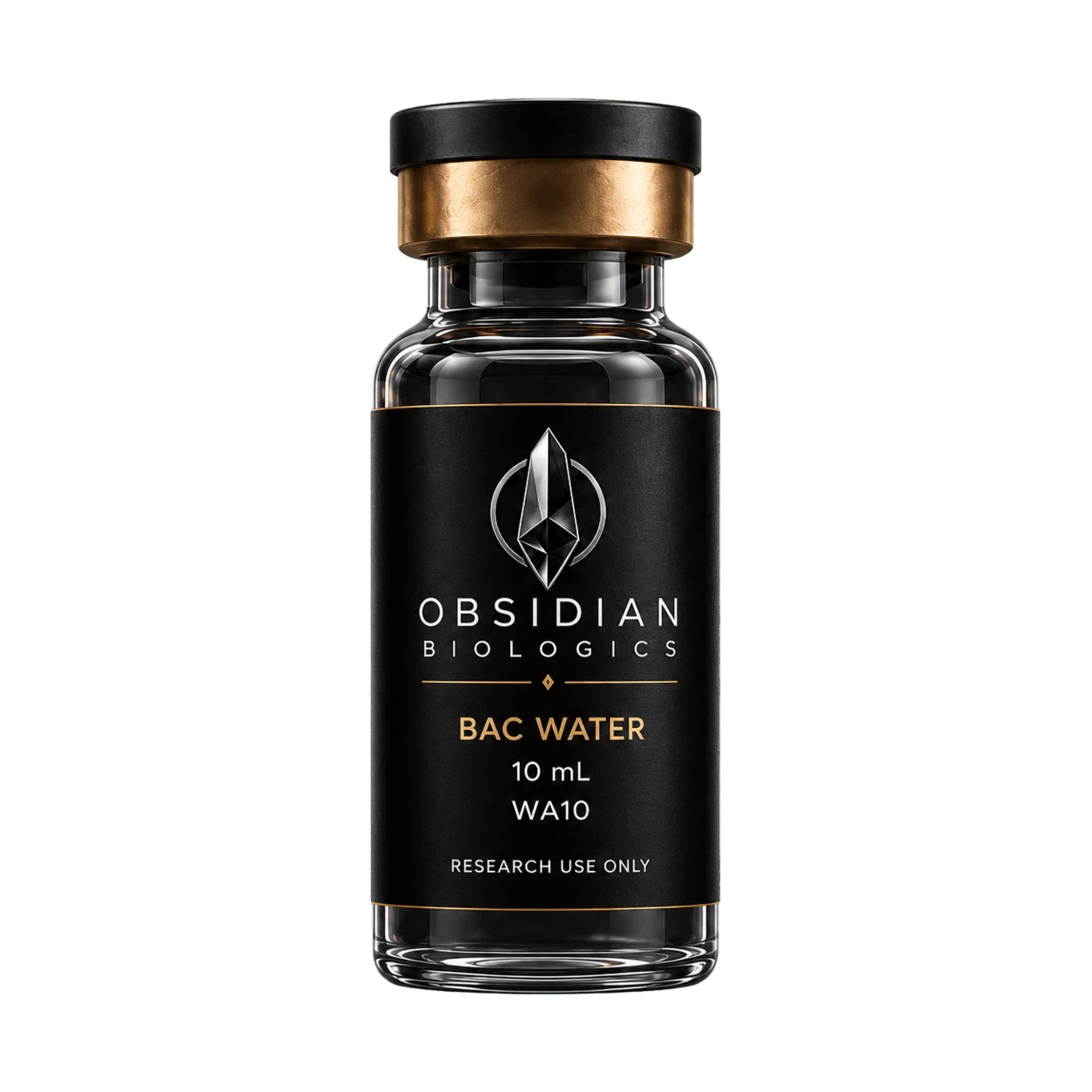 BAC Water 10 mL research-use vial